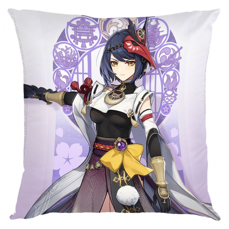 Genshin Impact  Anime square full-color pillow cushion 45X45CM NO FILLING  Y1-133