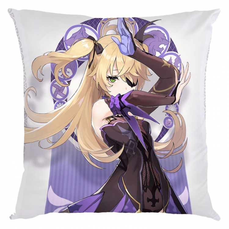 Genshin Impact  Anime square full-color pillow cushion 45X45CM NO FILLING Y1-151