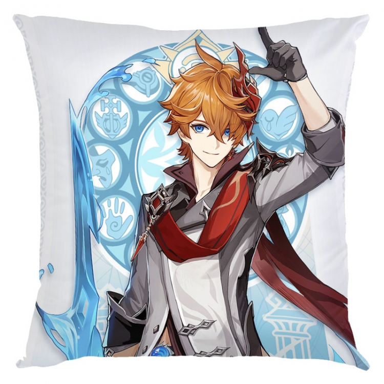 Genshin Impact  Anime square full-color pillow cushion 45X45CM NO FILLING Y1-165