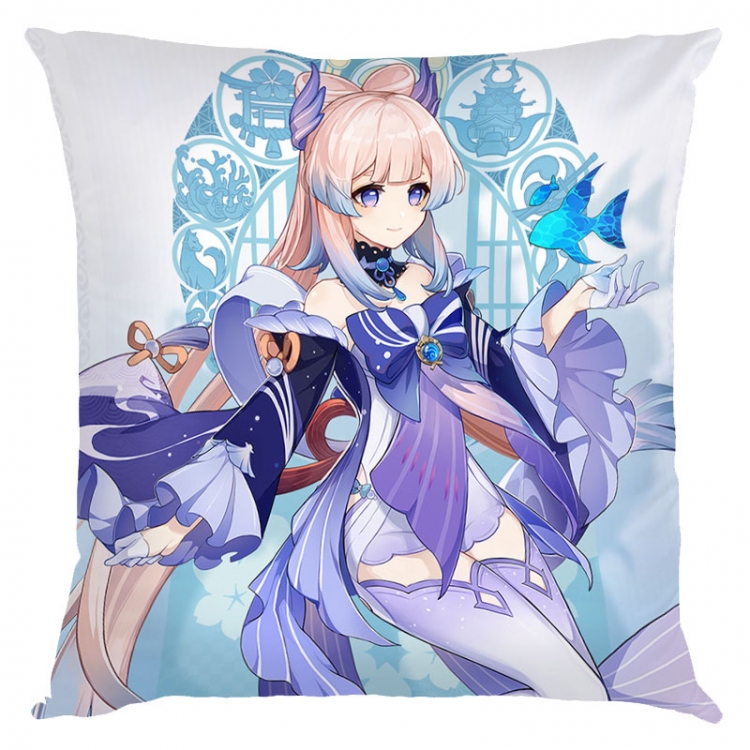 Genshin Impact  Anime square full-color pillow cushion 45X45CM NO FILLING Y1-135