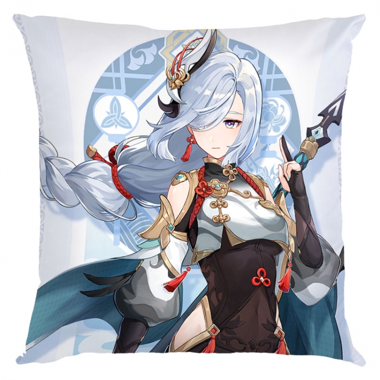 Genshin Impact  Anime square full-color pillow cushion 45X45CM NO FILLING  Y1-192