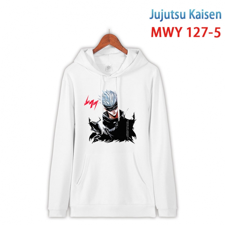 Jujutsu Kaisen  Cartoon hooded patch pocket cotton sweatshirt from S to 4XL   MWY-127-5