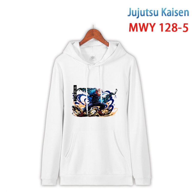 Jujutsu Kaisen  Cartoon hooded patch pocket cotton sweatshirt from S to 4XL   MWY-128-5