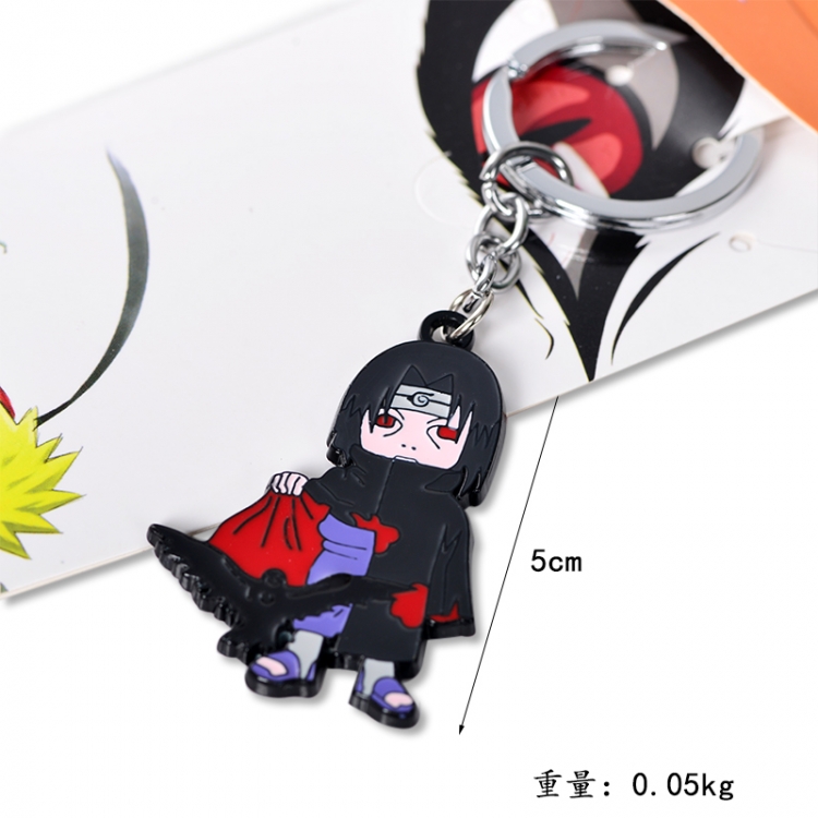 Naruto Animation peripheral metal metal keychain pendant style A price for 5 pcs