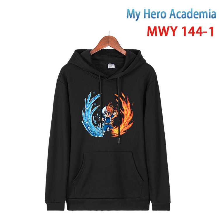 My Hero Academia Cartoon hooded patch pocket cotton sweatshirt from S to 4XL  MWY-144-1