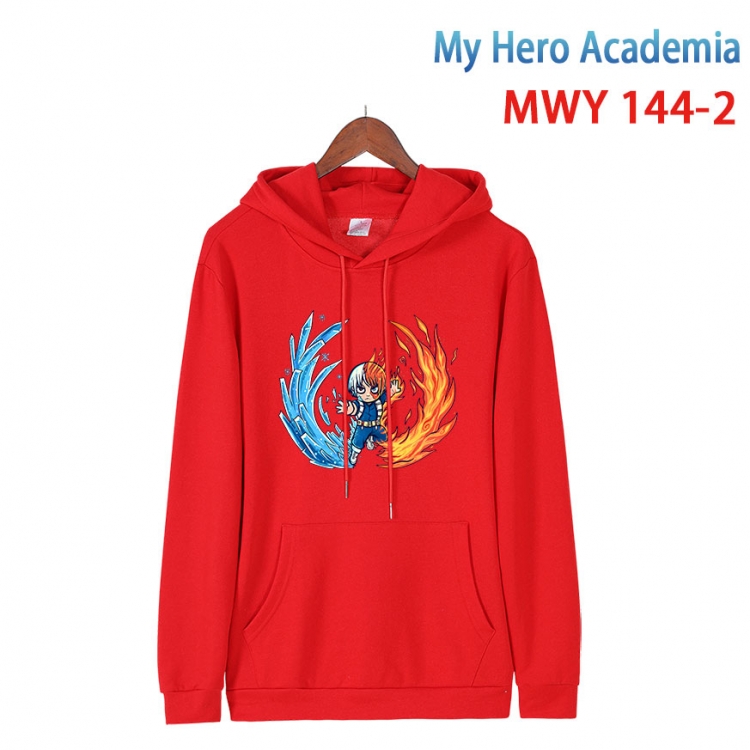 My Hero Academia Cartoon hooded patch pocket cotton sweatshirt from S to 4XL  MWY-144-2