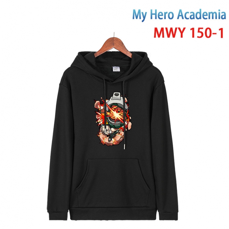 My Hero Academia Cartoon hooded patch pocket cotton sweatshirt from S to 4XL MWY-150-1