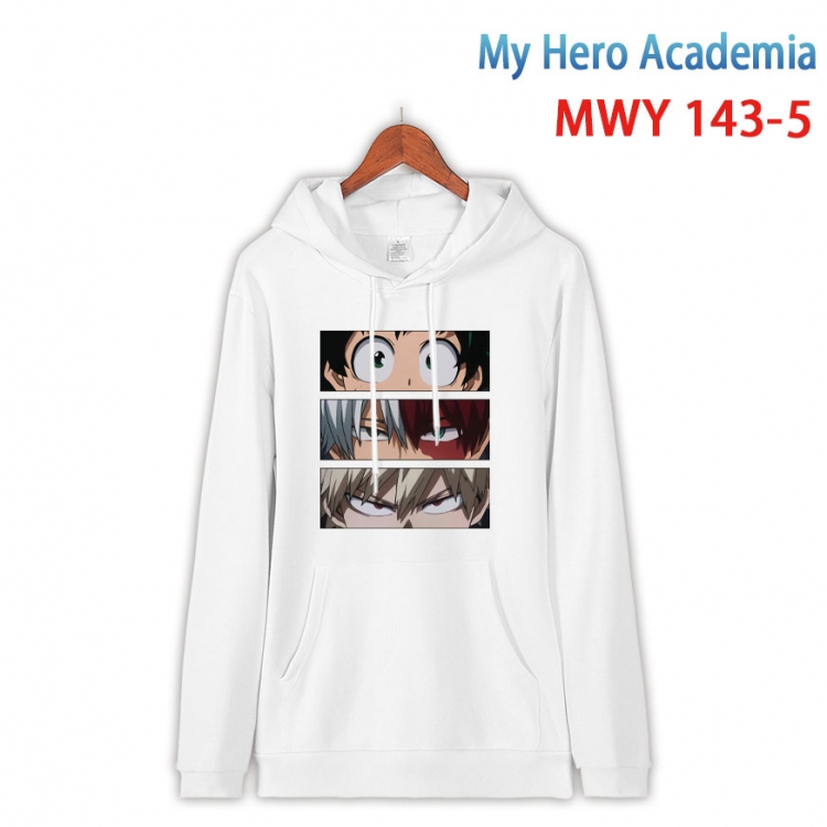 My Hero Academia Cartoon hooded patch pocket cotton sweatshirt from S to 4XL  MWY-143-5
