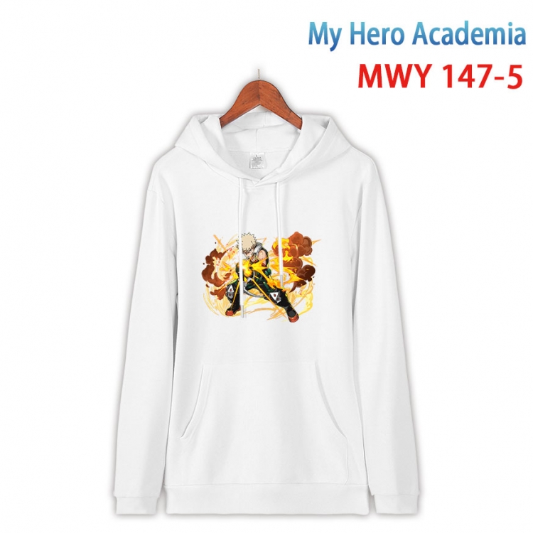 My Hero Academia Cartoon hooded patch pocket cotton sweatshirt from S to 4XL MWY-147-5