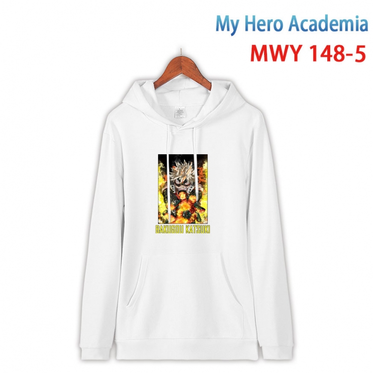 My Hero Academia Cartoon hooded patch pocket cotton sweatshirt from S to 4XL  MWY-148-5