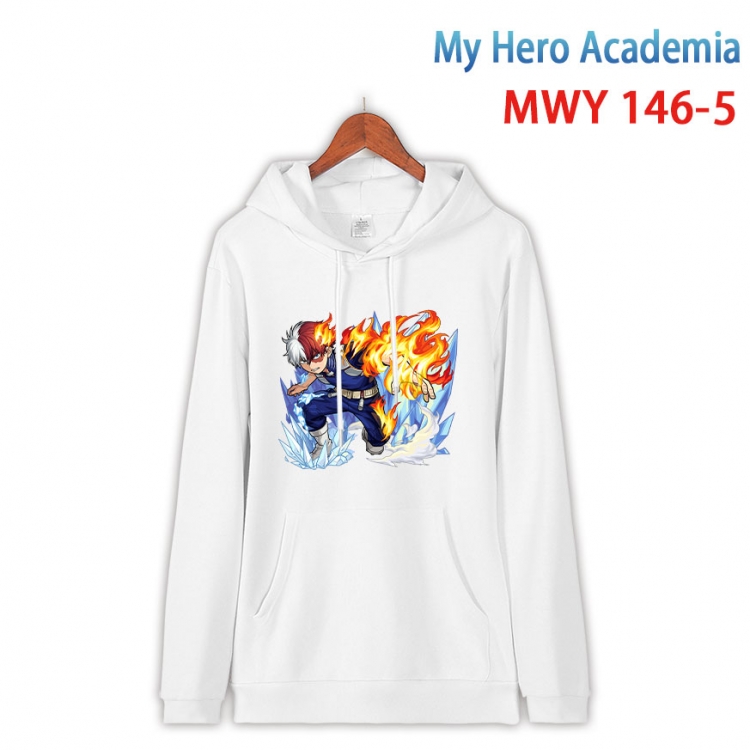 My Hero Academia Cartoon hooded patch pocket cotton sweatshirt from S to 4XL MWY-146-5
