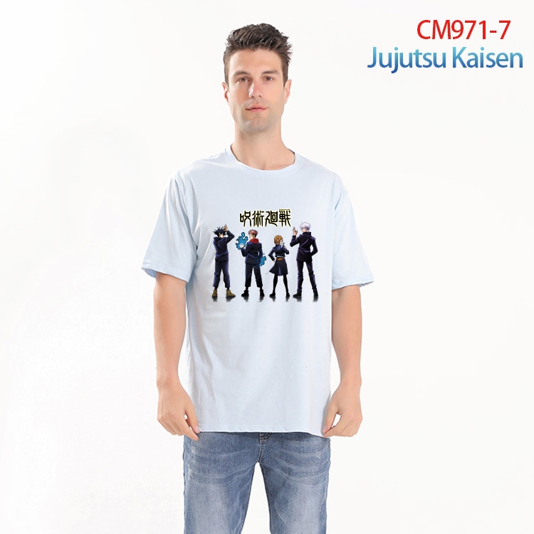 Jujutsu Kaisen Printed short-sleeved cotton T-shirt from S to 4XL CM-971-7