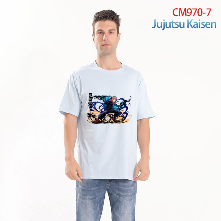 Jujutsu Kaisen Printed short-sleeved cotton T-shirt from S to 4XL CM-970-7