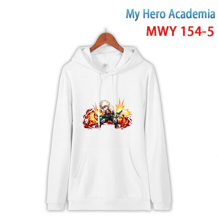 My Hero Academia Cartoon hooded patch pocket cotton sweatshirt from S to 4XL   MWY-154-5
