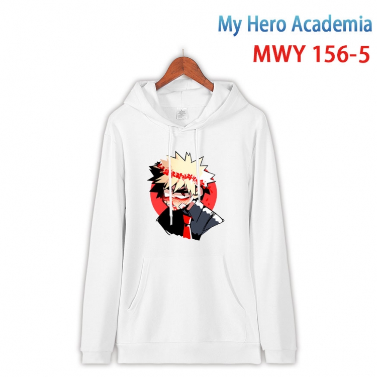 My Hero Academia Cartoon hooded patch pocket cotton sweatshirt from S to 4XL  MWY-156-5