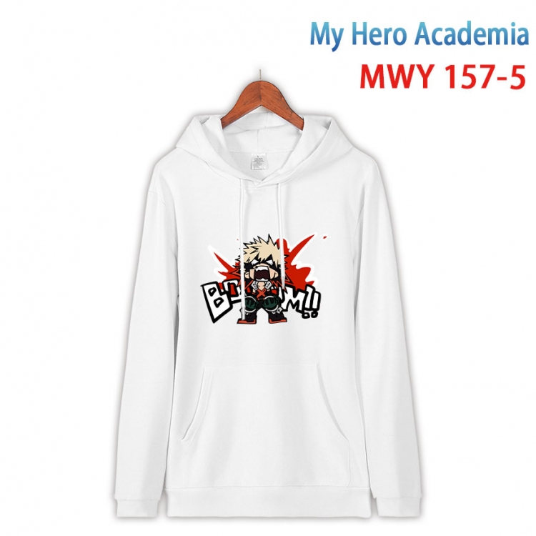 My Hero Academia Cartoon hooded patch pocket cotton sweatshirt from S to 4XL MWY-157-5