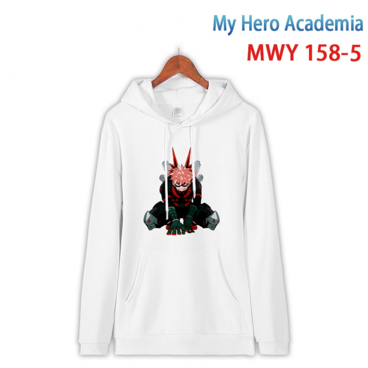 My Hero Academia Cartoon hooded patch pocket cotton sweatshirt from S to 4XL  MWY-158-5