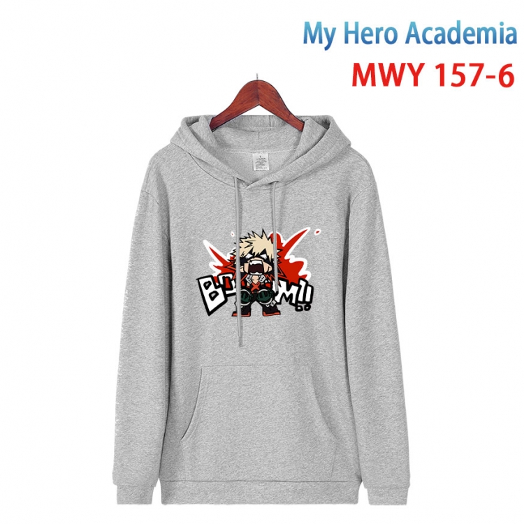 My Hero Academia Cartoon hooded patch pocket cotton sweatshirt from S to 4XL  MWY-157-6