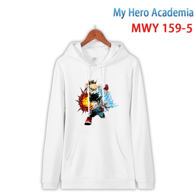 My Hero Academia Cartoon hooded patch pocket cotton sweatshirt from S to 4XL  MWY-159-5