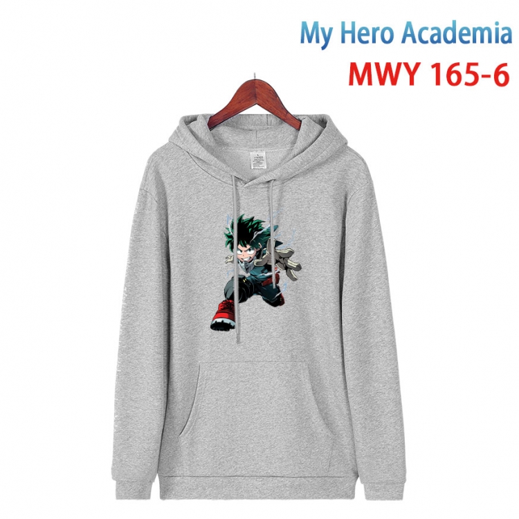 My Hero Academia Cartoon hooded patch pocket cotton sweatshirt from S to 4XL MWY-165-6