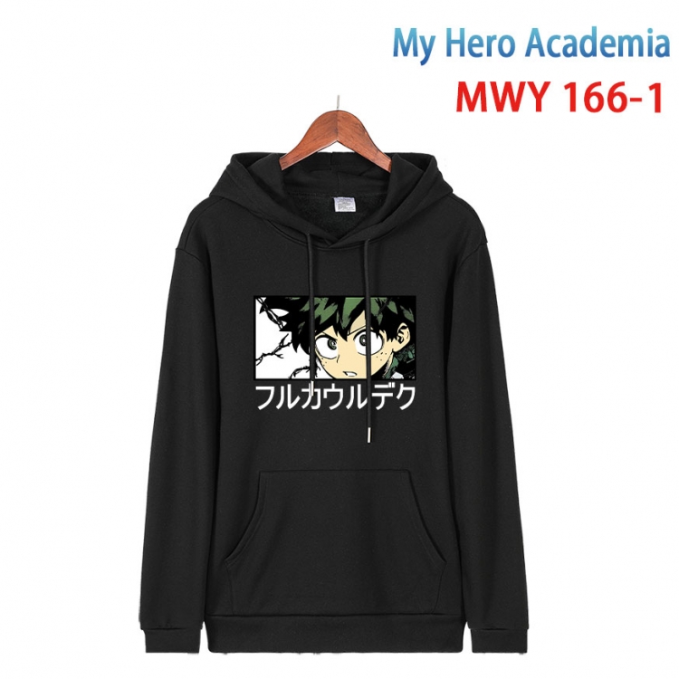 My Hero Academia Cartoon hooded patch pocket cotton sweatshirt from S to 4XL MWY-166-1