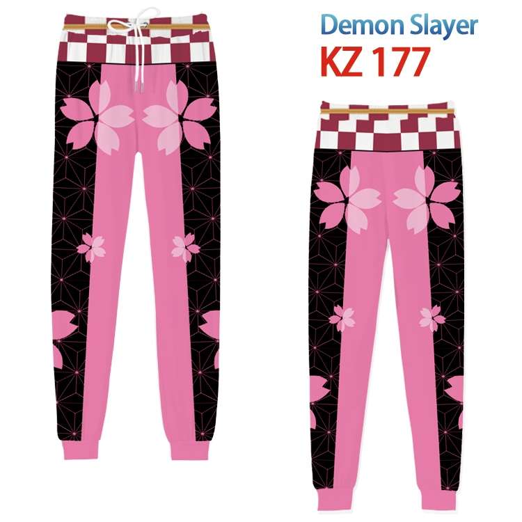 Demon Slayer Kimets Anime   trousers full color trousers from XS to 4XL KZ-177