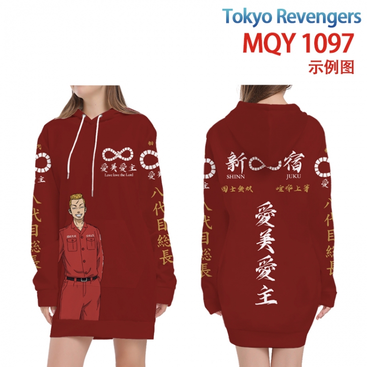 Tokyo Revengers  Full color printed hooded long sweater from XS to 4XL MQY-1097