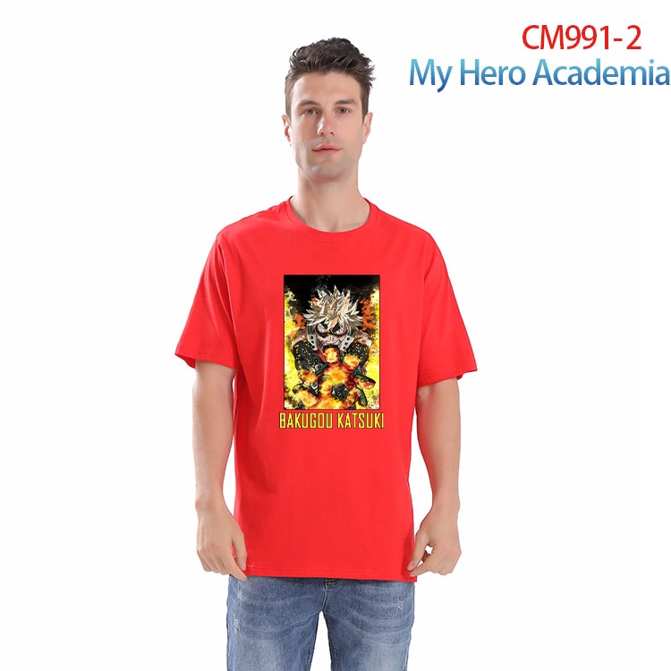 My Hero Academia Printed short-sleeved cotton T-shirt from S to 4XL CM 991 2
