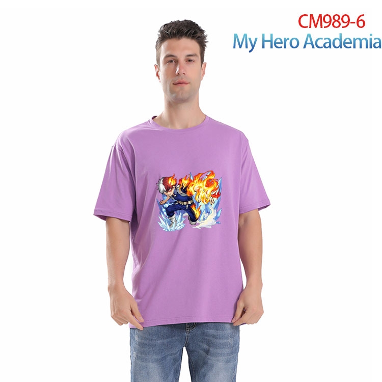 My Hero Academia Printed short-sleeved cotton T-shirt from S to 4XL CM 989 6