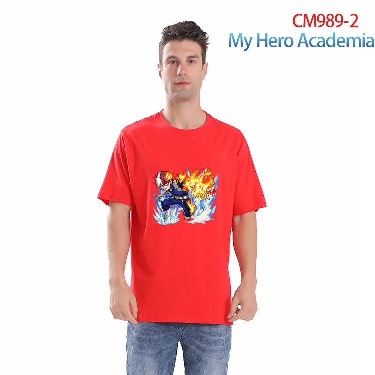 My Hero Academia Printed short-sleeved cotton T-shirt from S to 4XL CM 989 2