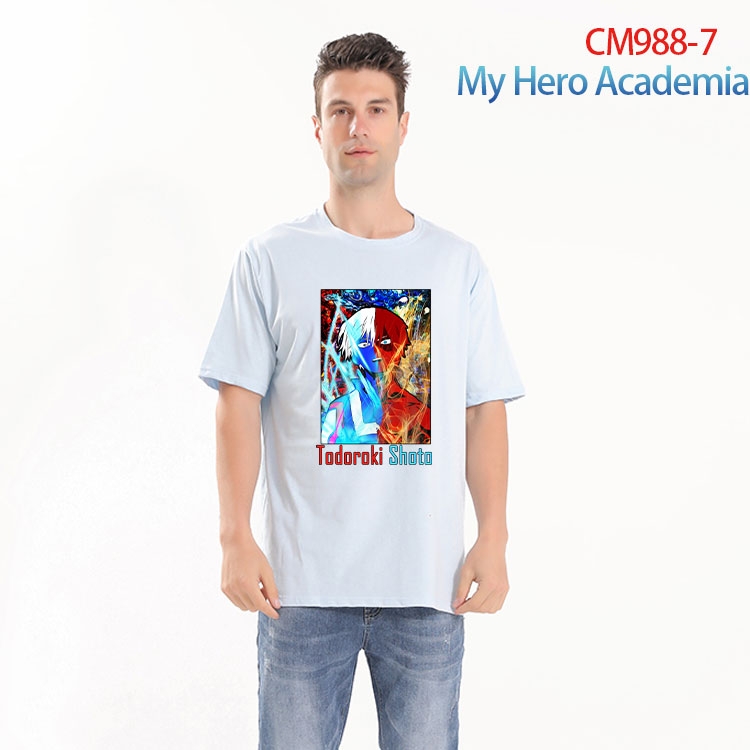 My Hero Academia Printed short-sleeved cotton T-shirt from S to 4XL CM 988 7