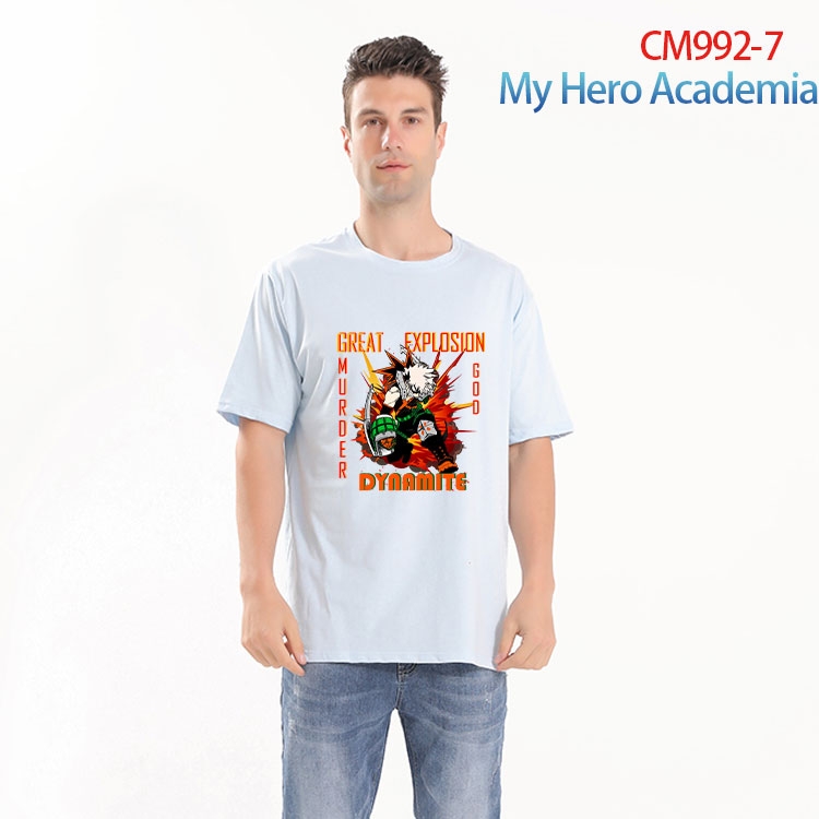 My Hero Academia Printed short-sleeved cotton T-shirt from S to 4XL CM 992 7