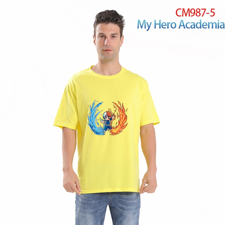 My Hero Academia Printed short-sleeved cotton T-shirt from S to 4XL CM 987 5