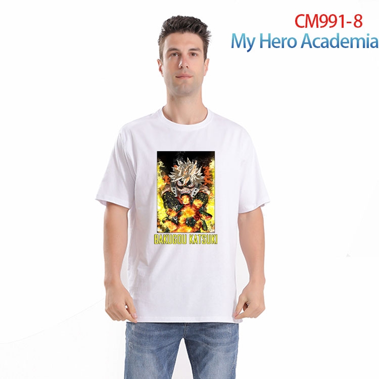 My Hero Academia Printed short-sleeved cotton T-shirt from S to 4XL CM 991 8