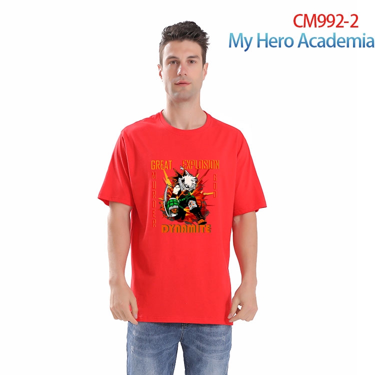 My Hero Academia Printed short-sleeved cotton T-shirt from S to 4XL CM 992 2