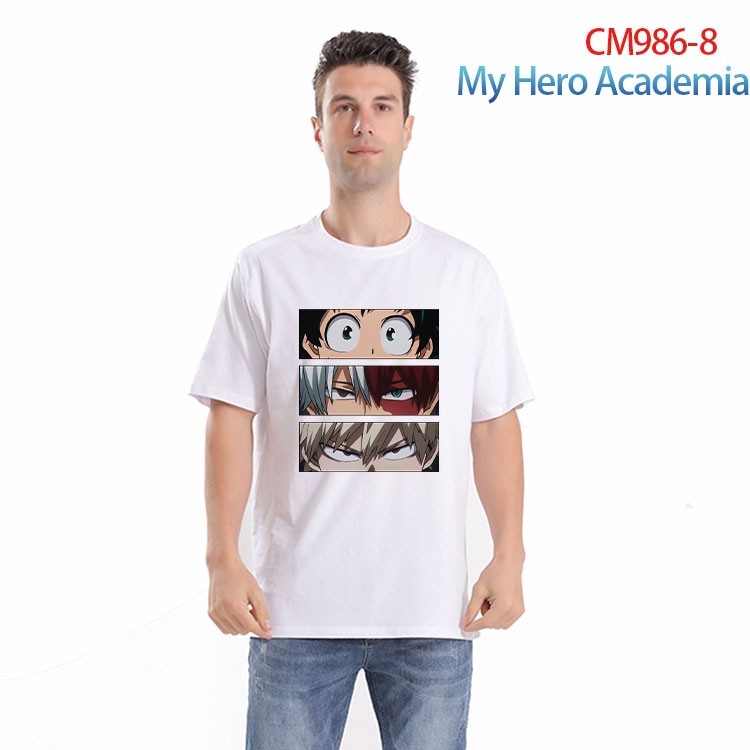 My Hero Academia Printed short-sleeved cotton T-shirt from S to 4XL CM 986 8