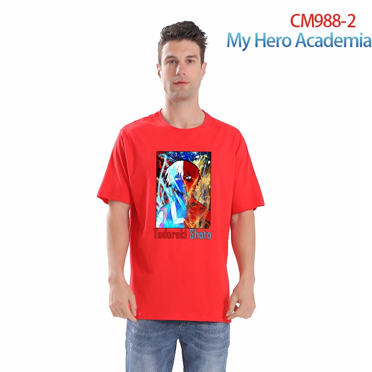 My Hero Academia Printed short-sleeved cotton T-shirt from S to 4XL CM 988 2