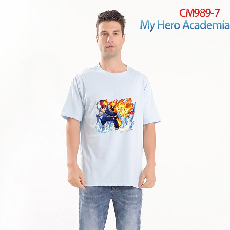 My Hero Academia Printed short-sleeved cotton T-shirt from S to 4XL CM 989 7