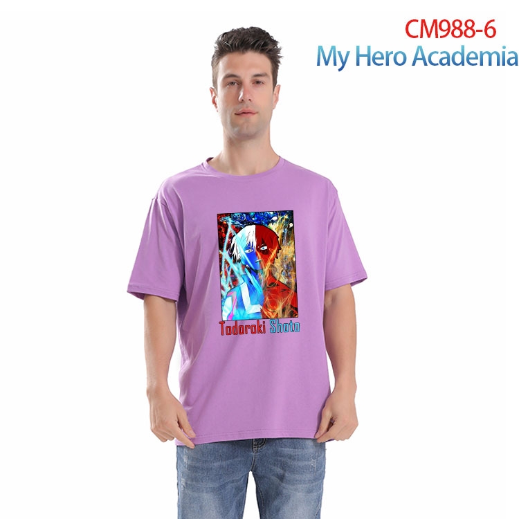 My Hero Academia Printed short-sleeved cotton T-shirt from S to 4XL CM 988 6