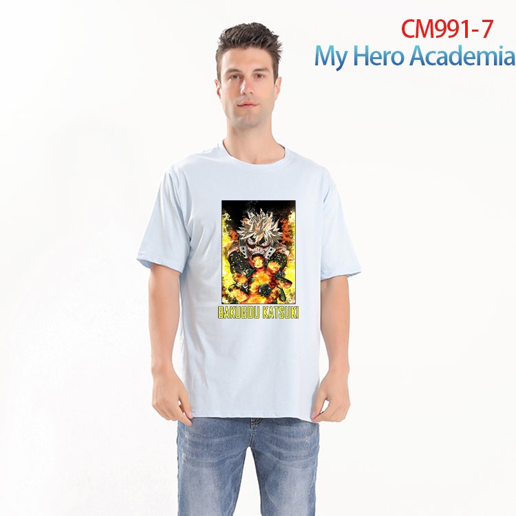 My Hero Academia Printed short-sleeved cotton T-shirt from S to 4XL CM 991 7