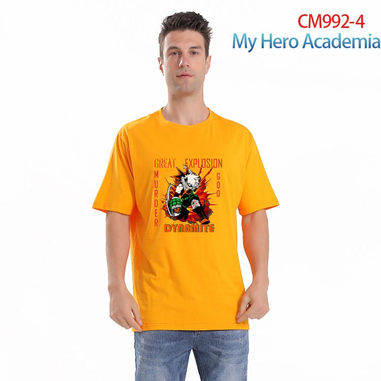My Hero Academia Printed short-sleeved cotton T-shirt from S to 4XL CM 992 4