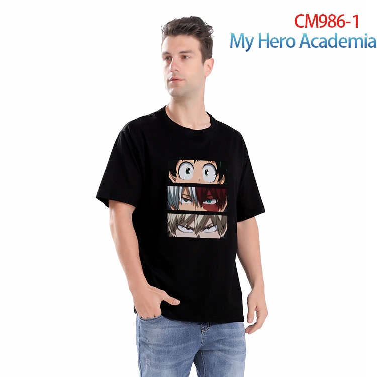 My Hero Academia Printed short-sleeved cotton T-shirt from S to 4XL CM 986 1