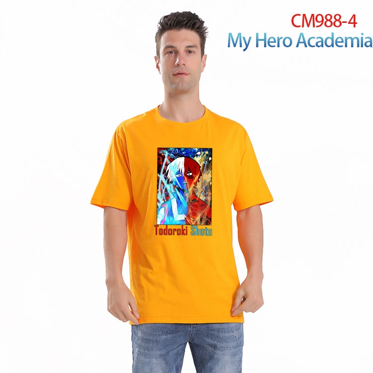 My Hero Academia Printed short-sleeved cotton T-shirt from S to 4XL CM 988 4