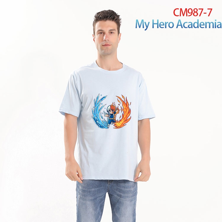 My Hero Academia Printed short-sleeved cotton T-shirt from S to 4XL CM 987 7