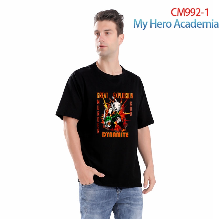My Hero Academia Printed short-sleeved cotton T-shirt from S to 4XL CM 992 1