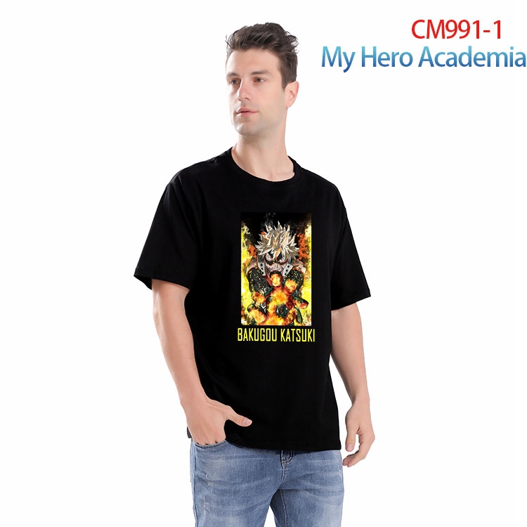 My Hero Academia Printed short-sleeved cotton T-shirt from S to 4XL CM 991 1