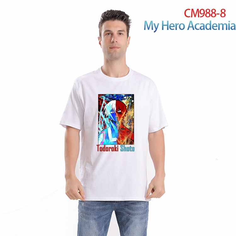 My Hero Academia Printed short-sleeved cotton T-shirt from S to 4XL CM 988 8
