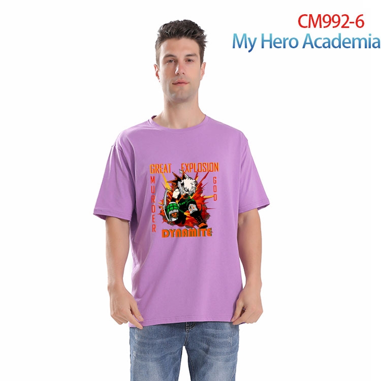 My Hero Academia Printed short-sleeved cotton T-shirt from S to 4XL CM 992 6