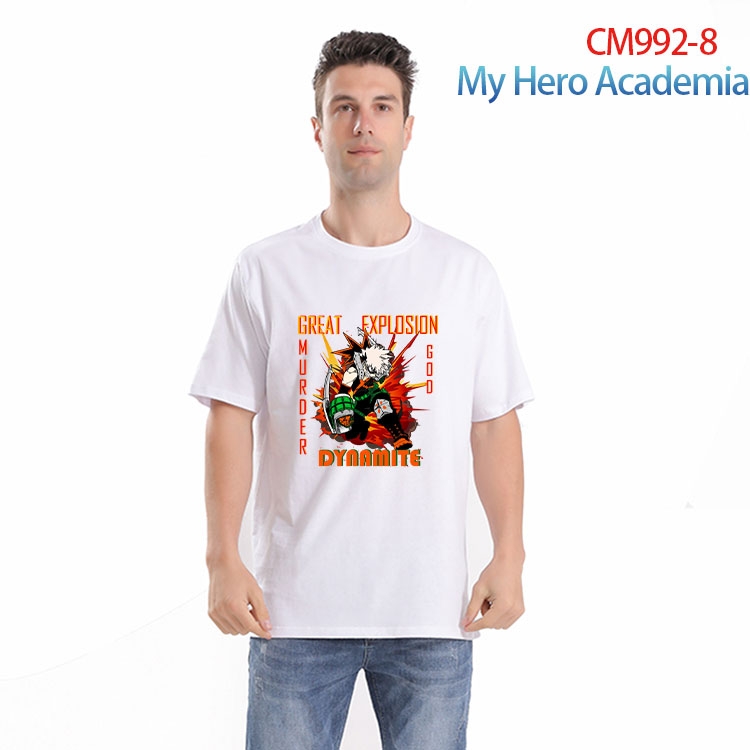 My Hero Academia Printed short-sleeved cotton T-shirt from S to 4XL CM 992 8