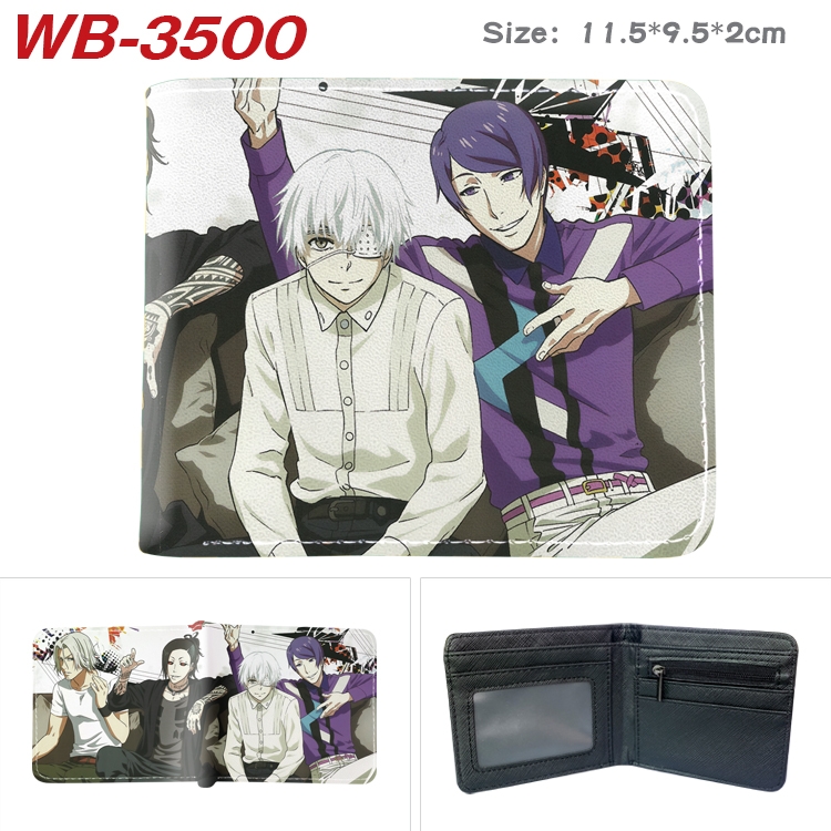 Tokyo Ghoul Anime color book two-fold leather wallet 11.5X9.5X2CM   WB-3500A